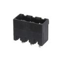 31320103 - Bulk 0.197 5.00mm Black 1 Levels Through Hole Header, Male Pins, Shrouded (4 Side) Polyamide (PA66), Nylon 6/6 Silver Copper Alloy