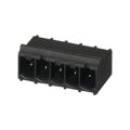 1609565 - Bulk 0.200 5.08mm Black 1 Levels Through Hole Header, Male Pins, Shrouded (4 Side) PROFINET MSTB Polyamide (PA), Nylon Gold Copper Alloy