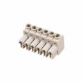 691385700006 - Bulk 0.197 5.00mm Gray 1 Levels Free Hanging (In-Line) Plug, Female Sockets WR-TBL Series 385 Polycarbonate (PC) Phosphor Bronze