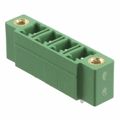 1847631 - Bulk 0.200 5.08mm Green 1 Levels Through Hole Header, Male Pins, Shrouded (4 Side) COMBICON MCV Polybutylene Terephthalate (PBT)
