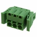 1808572 - Bulk 0.200 5.08mm Green 1 Levels Free Hanging (In-Line) Plug, Female Sockets COMBICON FKCS Polyamide (PA), Nylon Tin