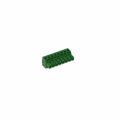 36.308 - Bulk 0.150 3.81mm Green 1 Levels Free Hanging (In-Line) Plug, Female Sockets Polyamide (PA66), Nylon 6/6