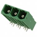 1913659 - Bulk 0.400 10.16mm Green 1 Levels Through Hole Header, Male Pins, Shrouded (4 Side) COMBICON PC Polyamide (PA), Nylon Silver