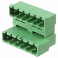 1842102 - Bulk 0.200 5.08mm Green 2 Levels Through Hole Header, Male Pins, Shrouded (4 Side) COMBICON MDSTBA Polybutylene Terephthalate (PBT)