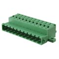 1808815 - Bulk 0.200 5.08mm Green 1 Levels Free Hanging (In-Line) Plug, Male Pins COMBICON FKICS Polyamide (PA), Nylon Tin