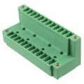 1830350 - Bulk 0.150 3.81mm Green 2 Levels Through Hole Header, Male Pins, Shrouded (4 Side) COMBICON MCDV Polyamide (PA), Nylon