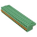 1902275 - Bulk 0.200 5.08mm Green 1 Levels Free Hanging (In-Line) Plug, Female Sockets COMBICON FKCT Polyamide (PA), Nylon