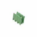 EBPA-03-D - Bulk 0.200 5.08mm Green 1 Levels Through Hole Header, Male Pins, Shrouded (2 Side) EB Polyamide (PA66), Nylon 6/6 Tin Brass