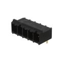 1657915 - Bulk 0.200 5.08mm Black 1 Levels Through Hole Header, Male Pins, Shrouded (4 Side) PLUSCON VS Polybutylene Terephthalate (PBT) Gold Copper Alloy