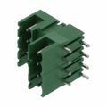 PDSH04-5,08 - Bulk 0.200 5.08mm Green 2 Levels Through Hole Header, Male Pins, Shrouded (2 Side) Polyamide (PA), Nylon Tin Copper Alloy