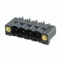 1836706 - Bulk 0.197 5.00mm Black 1 Levels Through Hole Header, Male Pins, Shrouded (4 Side) COMBICON CC Liquid Crystal Polymer (LCP) Tin