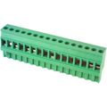 EDZ1100/16 - Bulk 0.200 5.08mm Green 1 Levels Free Hanging (In-Line) Plug, Female Sockets EDZ1100 Polyamide (PA), Nylon Copper Tin Alloy