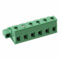 1908127 - Bulk 0.300 7.62mm Green 1 Levels Free Hanging (In-Line) Plug, Male Pins COMBICON GIC Gold