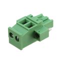 20020009-G021B01LF - 2 Position Terminal Block Plug, Female Sockets 0.197" (5.00mm)90° Free Hanging (In-Line)
