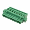 20020009-G081B01LF - 8 Position Terminal Block Plug, Female Sockets 0.197" (5.00mm)90° Free Hanging (In-Line)