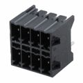 1952474 - Bulk 0.138 3.50mm Black 2 Levels Through Hole Header, Male Pins, Shrouded (4 Side) COMBICON MCDNV Liquid Crystal Polymer (LCP) Tin