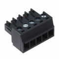 5452198 - Bulk 0.150 3.81mm Black 1 Levels Free Hanging (In-Line) Plug, Female Sockets BCP Polyamide (PA), Nylon Tin