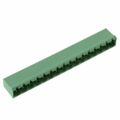 5446846 - 16 Position Terminal Block Header, Male Pins, Shrouded (4 Side) 0.200" (5.08mm) 90°, Right AngleThrough Hole