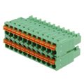 1738898 - Bulk 0.138 3.50mm Green 2 Levels Free Hanging (In-Line) Plug, Female Sockets COMBICON FMCD Polyamide (PA), Nylon