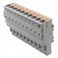 3061651 - Bulk Gray 1 Levels Free Hanging (In-Line) Plug, Female Sockets CLIPLINE COMBI PP-H Polyamide (PA), Nylon