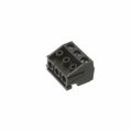 EBJA-03-C-BK - Bulk 0.197 5.00mm Black 1 Levels Free Hanging (In-Line) Plug for Unshrouded Header EB Polybutylene Terephthalate (PBT) Nickel Phosphor Bronze