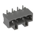 691370710004B - Bulk 0.197 5.00mm Gray 1 Levels Through Hole Header, Male Pins, Shrouded (4 Side) WR-TBL Series 370B Polyamide (PA66), Nylon 6/6 Tin Brass