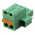 1942484 - Bulk 0.200 5.08mm Green 1 Levels Free Hanging (In-Line) Plug, Female Sockets COMBICON FKC Polyamide (PA), Nylon