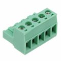 5448640 - Bulk 0.200 5.08mm Green 1 Levels Free Hanging (In-Line) Plug, Female Sockets BCP Polyamide (PA), Nylon Tin