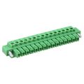 1863136 - Bulk 0.138 3.50mm Green 1 Levels Free Hanging (In-Line) Plug, Female Sockets COMBICON MCVW Polyamide (PA), Nylon Tin