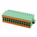 1790409 - Bulk 0.138 3.50mm Green 2 Levels Free Hanging (In-Line) Plug, Female Sockets COMBICON DFMC Polyamide (PA), Nylon Tin