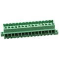 1788664 - Bulk 0.200 5.08mm Green 1 Levels Board Mount Receptacle, Male Pins COMBICON MVSTBU Polyamide (PA), Nylon