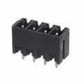 31383104 - Bulk 0.150 3.81mm Black 1 Levels Through Hole Header, Male Pins, Shrouded (4 Side) Polyamide (PA66), Nylon 6/6