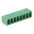 5444327 - Bulk 0.150 3.81mm Green 1 Levels Through Hole Header, Male Pins, Shrouded (4 Side) BCH Polyamide (PA), Nylon Tin