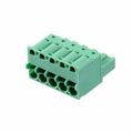 1974766 - Bulk 0.197 5.00mm Green 1 Levels Free Hanging (In-Line) Plug, Female Sockets COMBICON FKCS Polyamide (PA), Nylon Tin