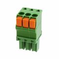 1986692-3 - Bulk 0.138 3.50mm Green 1 Levels Free Hanging (In-Line) Plug, Female Sockets Polyamide (PA), Nylon Tin Copper Alloy