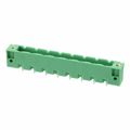 1829219 - Bulk 0.300 7.62mm Green 1 Levels Through Hole Header, Male Pins, Shrouded (4 Side) COMBICON GMSTBV Polyamide (PA), Nylon Tin