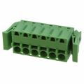 1808608 - Bulk 0.200 5.08mm Green 1 Levels Free Hanging (In-Line) Plug, Female Sockets COMBICON FKCS Polyamide (PA), Nylon Tin
