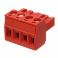 1898826 - Pluggable Terminal Blocks 4 Pos 5mm pitch Plug 24-12 AWG Screw