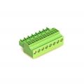 1798740000 - Bulk 0.150 3.81mm Green 1 Levels Free Hanging (In-Line) Plug, Female Sockets Omnimate BC Polyamide (PA), Nylon, Glass Filled Tin Copper Alloy