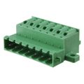 1808776 - Bulk 0.200 5.08mm Green 1 Levels Free Hanging (In-Line) Plug, Male Pins COMBICON FKICS Polyamide (PA), Nylon Tin