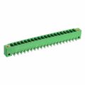 1843978 - Bulk 0.138 3.50mm Green 1 Levels Through Hole Header, Male Pins, Shrouded (4 Side) COMBICON MC Polybutylene Terephthalate (PBT) Tin