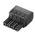 1060410000 - TERM BLOCK PLUG 4POS STR 7.62MM