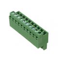 1-1986484-0 - Bulk 0.200 5.08mm Green 1 Levels Free Hanging (In-Line) Plug, Female Sockets Polyamide (PA66), Nylon 6/6 Tin Phosphor Bronze