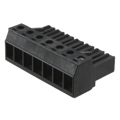 1838242 - Bulk 0.300 7.62mm Black 1 Levels Free Hanging (In-Line) Plug, Female Sockets COMBICON PC Polyamide (PA), Nylon Tin