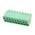 1850738 - Bulk 0.150 3.81mm Green 1 Levels Free Hanging (In-Line) Plug, Female Sockets COMBICON FRONT-MC Polyamide (PA), Nylon