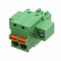 ASP0840206 - Bulk 0.150 3.81mm Green 1 Levels Free Hanging (In-Line) Plug, Female Sockets Polyamide (PA66), Nylon 6/6 Tin Copper Alloy