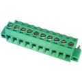 EDZ951/10 - Bulk 0.200 5.08mm Green 1 Levels Free Hanging (In-Line) Plug, Female Sockets EDZ951 Polyamide (PA), Nylon Copper
