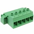 1784884 - Bulk 0.591 15.00mm Green 1 Levels Free Hanging (In-Line) Plug, Blade Pins COMBICON IPC Polyamide (PA), Nylon Silver