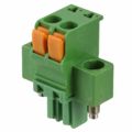 1986724-2 - Pluggable Terminal Blocks 3.81MM R/HAND 2 POS STR SPRNG PLG W/FLNG