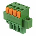 1986724-4 - Bulk 0.150 3.81mm Green 1 Levels Free Hanging (In-Line) Plug, Female Sockets Polyamide (PA), Nylon Tin Copper Alloy